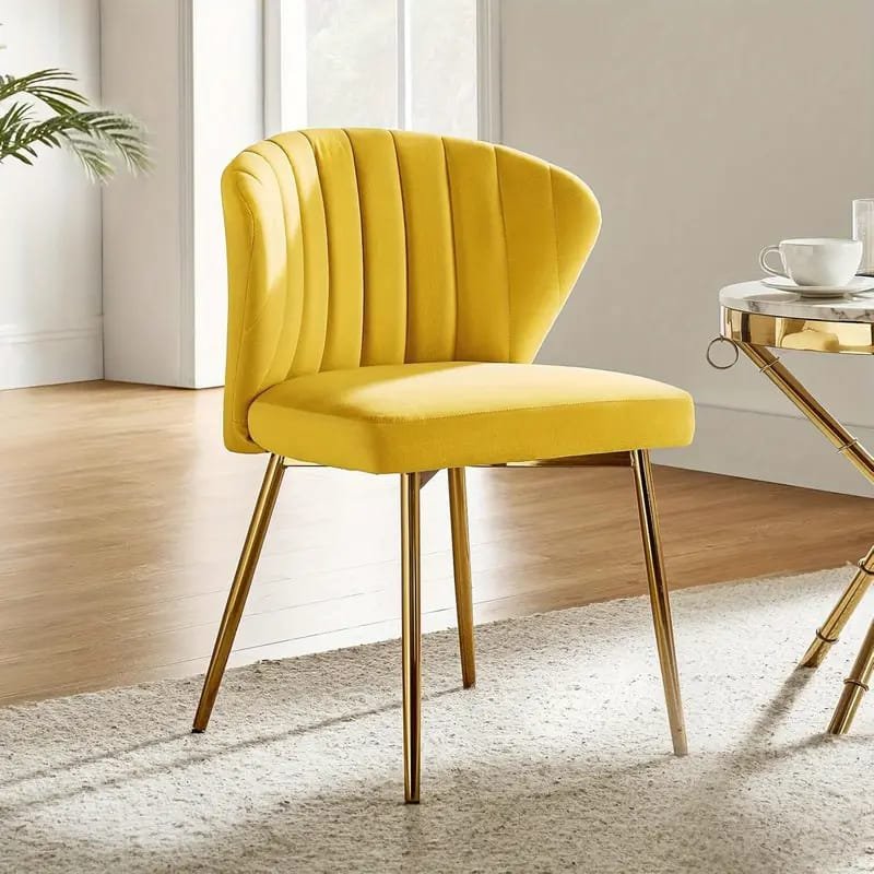 Modern Fuchsia Velvet Accent Chair with Tufted Padded Cushion, – Comfy Upholstered Armchair for Living Room or Bedroom, Soft Velvet Fabric, Wingback Design, Easy to Clean, Bedroom Accent Chair | Vibrant Decor Piece | Tufted Cushioning, Accent Chair for Living Room