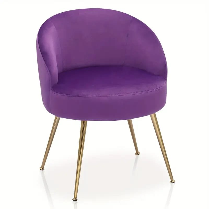 Modern Fuchsia Velvet Accent Chair with Tufted Padded Cushion, – Comfy Upholstered Armchair for Living Room or Bedroom, Soft Velvet Fabric, Wingback Design, Easy to Clean, Bedroom Accent Chair | Vibrant Decor Piece | Tufted Cushioning, Accent Chair for Living Room