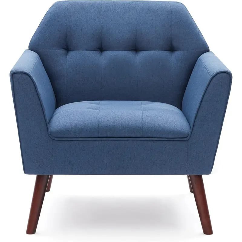 Modern Fuchsia Velvet Accent Chair with Tufted Padded Cushion, – Comfy Upholstered Armchair for Living Room or Bedroom, Soft Velvet Fabric, Wingback Design, Easy to Clean, Bedroom Accent Chair | Vibrant Decor Piece | Tufted Cushioning, Accent Chair for Living Room