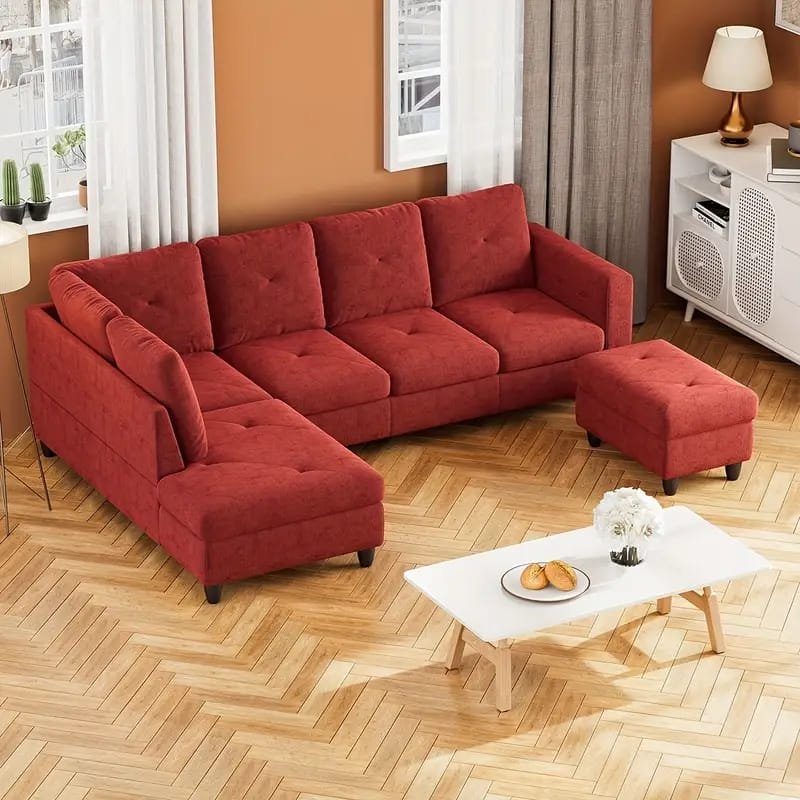 1pc ROORUNS Modern Teddy Sofa, Metal Frame, 93.70" Long Couch with 2 Pillows, 3 Seating Capacity for Apartment, Office, Living Room