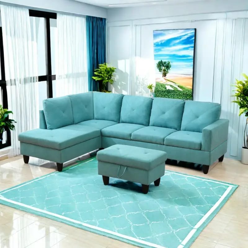 1pc ROORUNS Modern Teddy Sofa, Metal Frame, 93.70" Long Couch with 2 Pillows, 3 Seating Capacity for Apartment, Office, Living Room