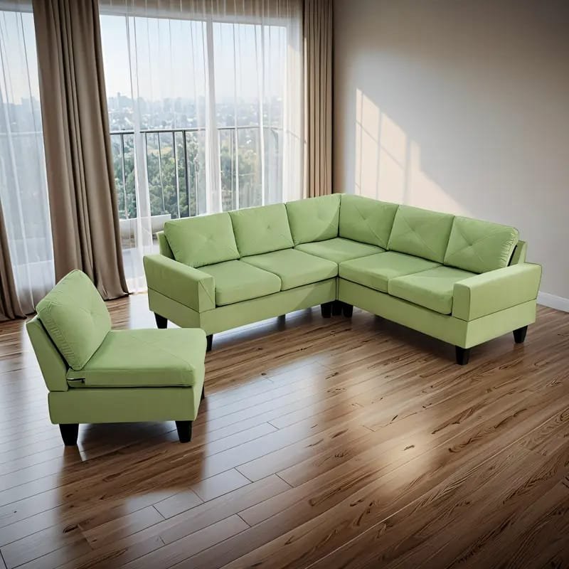 1pc ROORUNS Modern Teddy Sofa, Metal Frame, 93.70" Long Couch with 2 Pillows, 3 Seating Capacity for Apartment, Office, Living Room