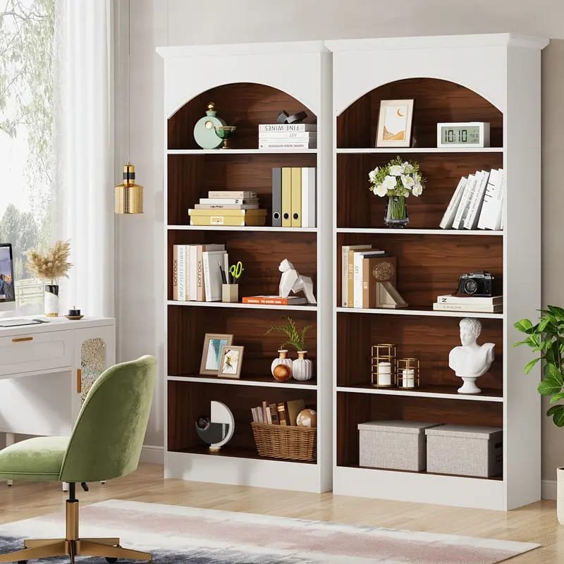 Bookcase Storage] Industrial-style  Etagere Bookcase, A Freestanding Bookshelf That Amplifies Style And Utility In Any Living Room. This Tall Display Shelf Doubles As A Storage Organizer, Boasting   Storage shelves
